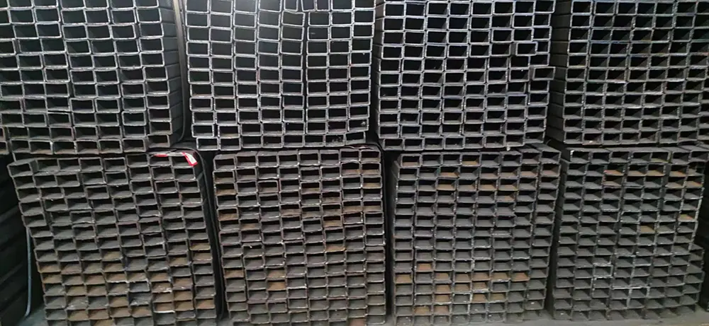 Thin Wall Black Rectangular And Square Steel Tube