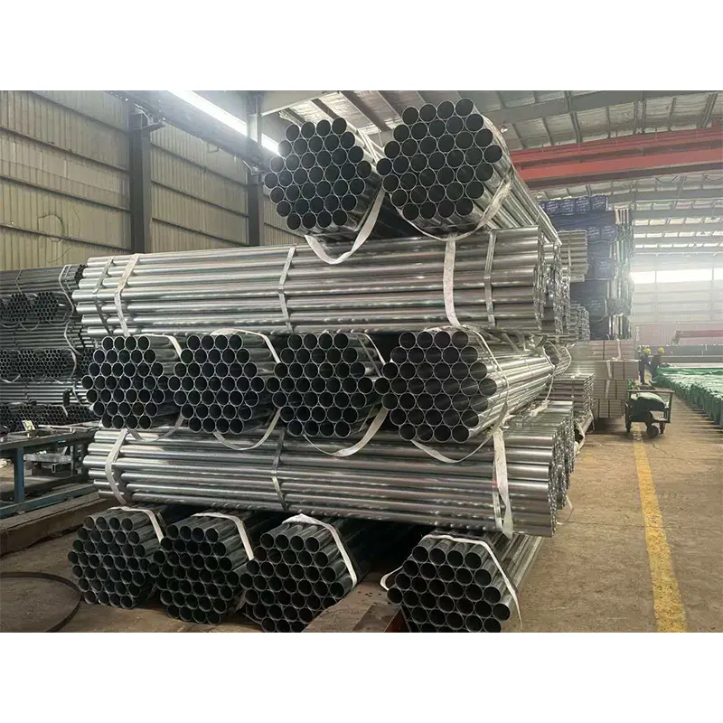 Tembok tipis Hot Dip Galvanized Pipa Baja Bulat Tembok tipis Hot Dip Galvanized Pipa Baja Bulat